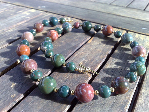 Indian bloodstone necklace