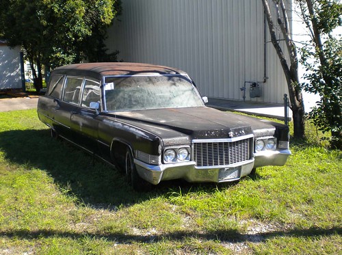 Old Cadillac Hearse