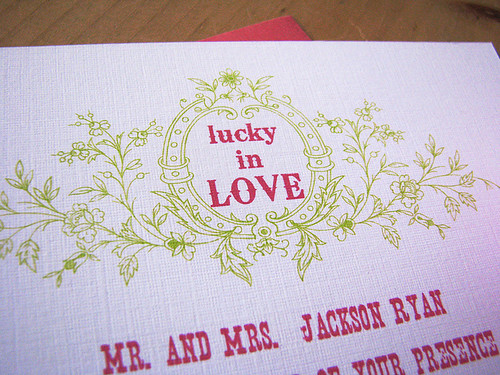 luckyinlove- vintage style wedding invitations