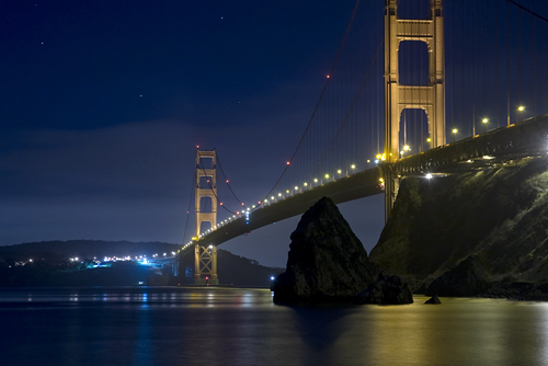 san francisco golden gate bridge at night. Golden Gate Bridge. San