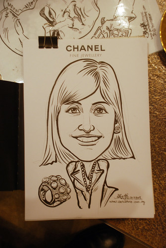 Caricature live sketching for Chanel Day 1 - 14