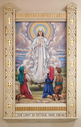 Saint Dominic Roman Catholic Church, in Breese, Illinois, USA - Our Lady of Fatima