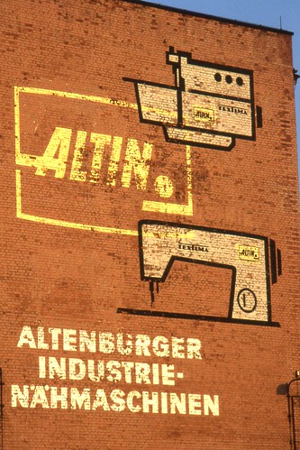 DDR  ALTIN Ghost Sign.  Altenburg, Germany. Jun 1993
