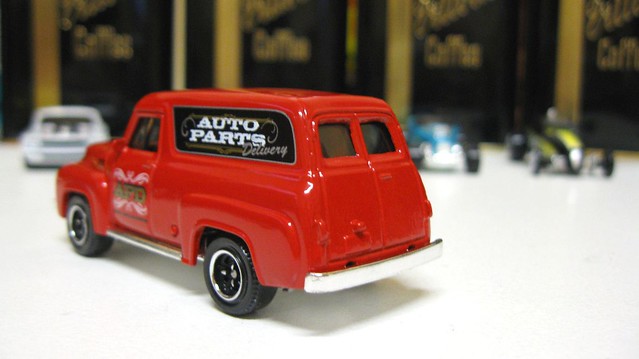 auto red ford 1969 1955 metal truck model automobile panel parts models f100 delivery matchbox mbx