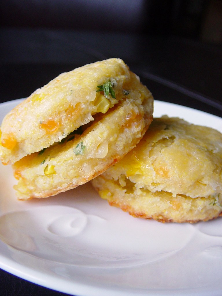Corn Cakes and Jalapeno Chive Butter