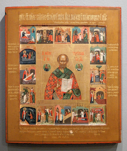 Russian Icon, at the Saint Louis University Museum of Art, in Saint Louis, Missouri, USA - Saint Nicholas 2
