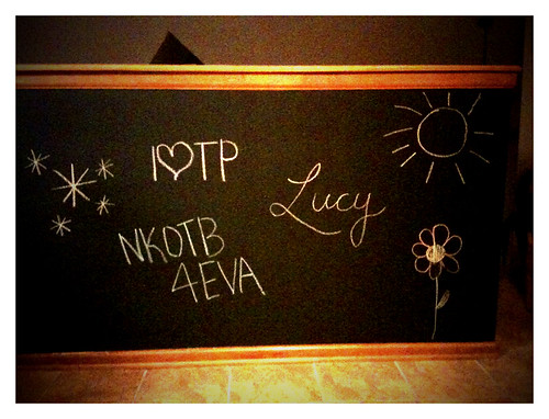 The new chalkboard wall is done! Now I just need an artsy friend to come decorate it.