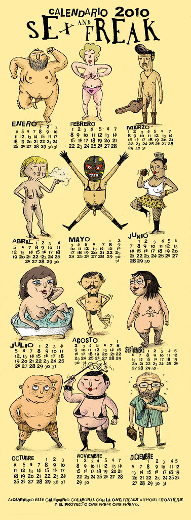 Calendario 2010 sex and freak color