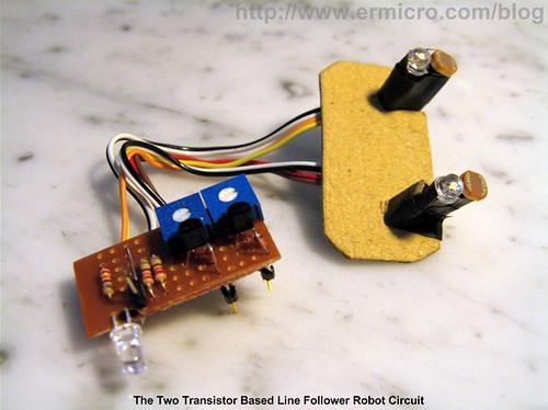 Build Your Own Transistor Based Mobile Line Follower Robot (01)