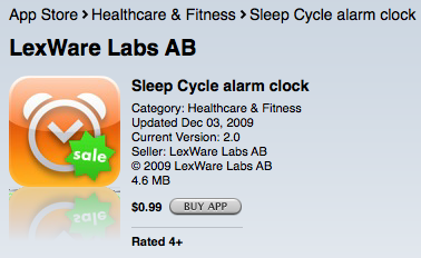【iPhone App】Sleep Cycle alarm clock睡眠記錄鬧鈴 