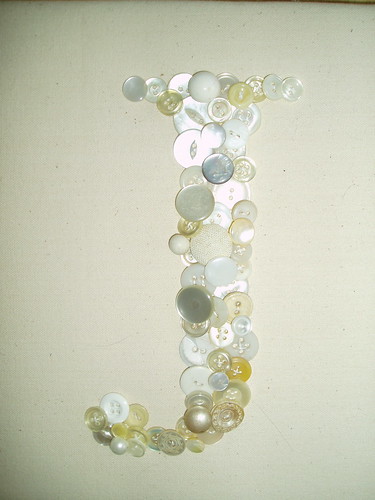 J button wall hanging