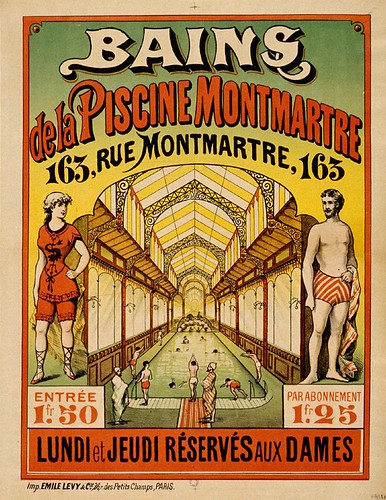 018- Baños en la piscina de Montmartre-Siglo XIX