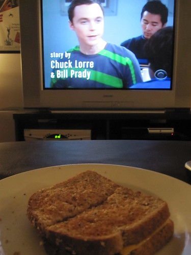 Cheese sandwich at midnight while watching tv after a 4 hours board meeting
