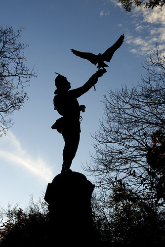 the Falconer in Central Park by Alida's Photos