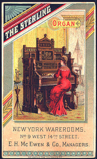 Trade Card-The Sterling Organ