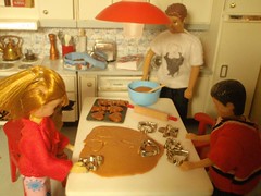 Helmer and the children are baking
