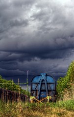Storm a-brewing on the tracks