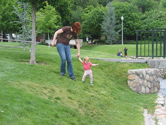 Lilah and Mama at the park