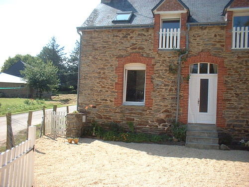 Front door to our Brittany holiday home
