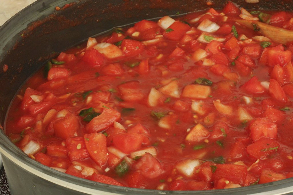 cooking salsa