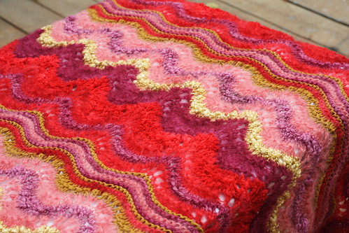 Colinette Ab Fab Afghan in Morello Thumb