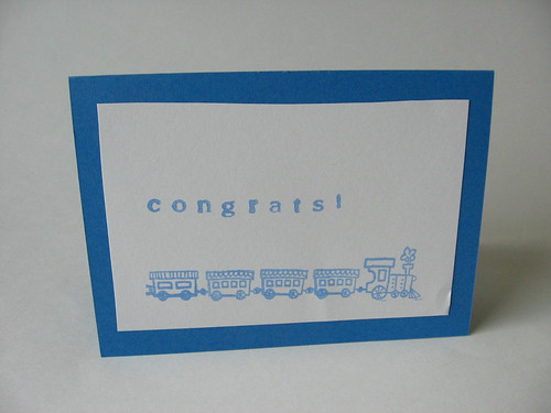 Train stamped card