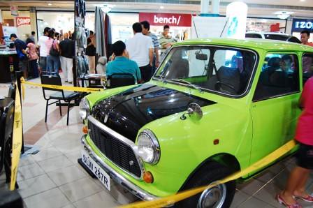 This is a replica of Mr Bean's Mini Cooper which was featured in the Auto