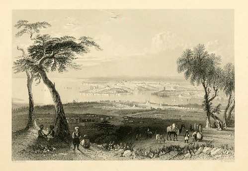 011- Vista desde el monte Bulgurlhu-Las bellezas del Bosforo 1838-W.H. Bartlett