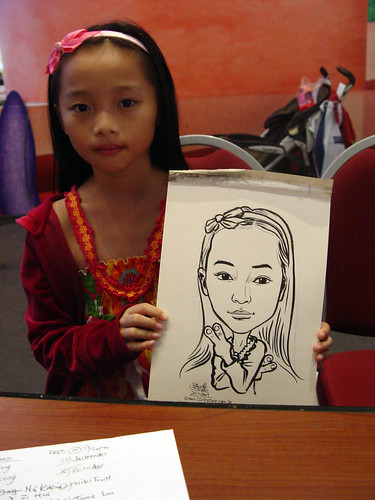 Caricature live sketching for Marina Square X'mas Tenants Gathering 2009 - 26