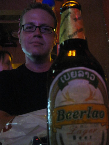 My first BeerLao, at a bar on Khao San Rd