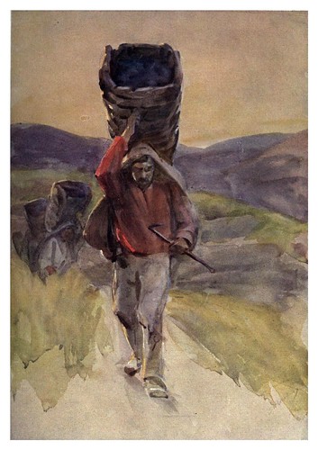 024-Transportando las uvas-Portugal its land and people- Ilustraciones de S. Roope Dockery 1909