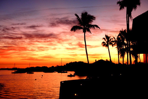 sunset; Hamilton, Bermuda