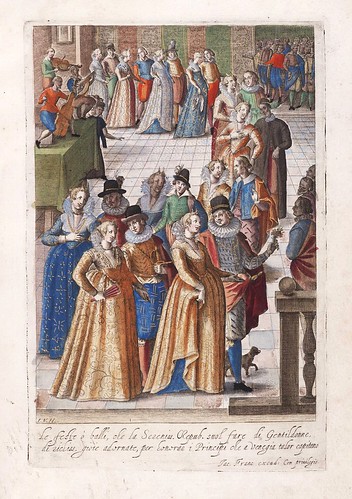 018-Baile en la Repuplica de Venecia-Habiti d’hvomeni et donne venetiane 1609