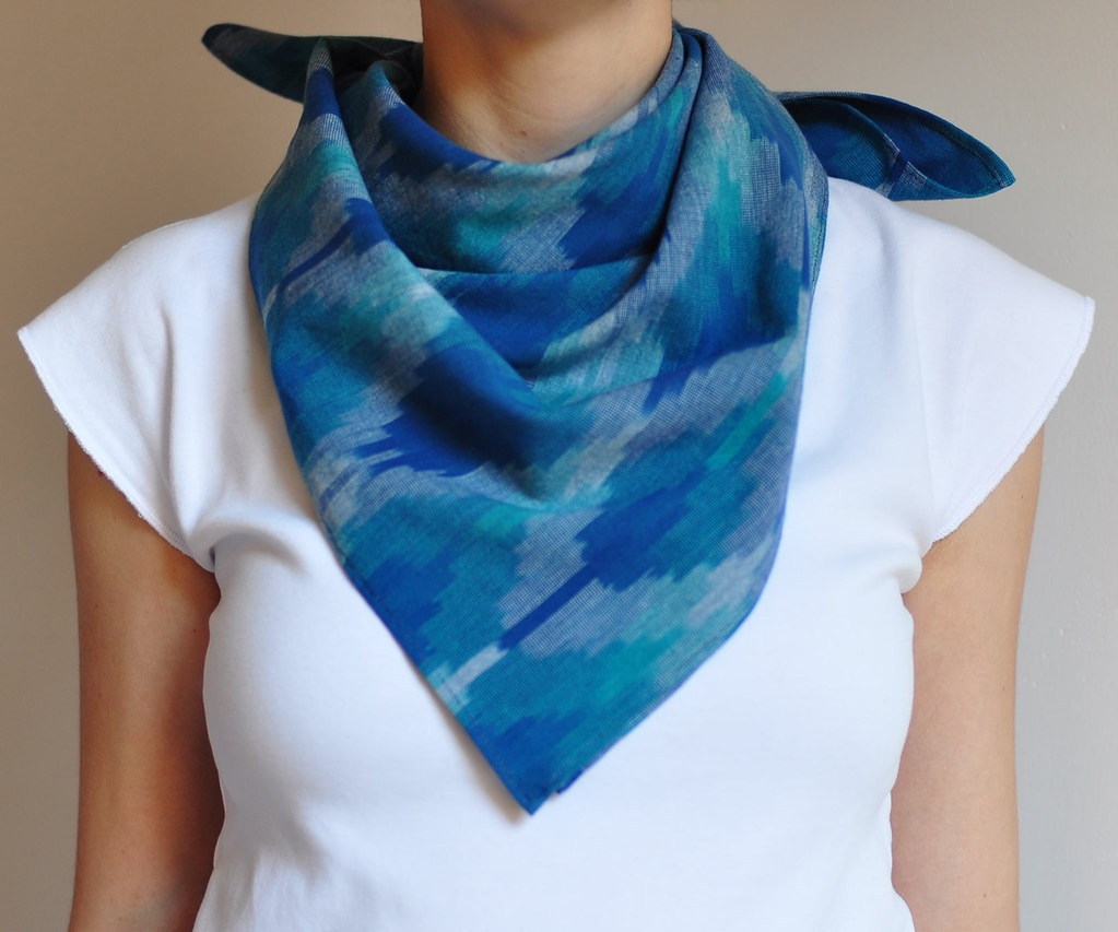 m a n i fold: lucky luke ikat scarf (sold)