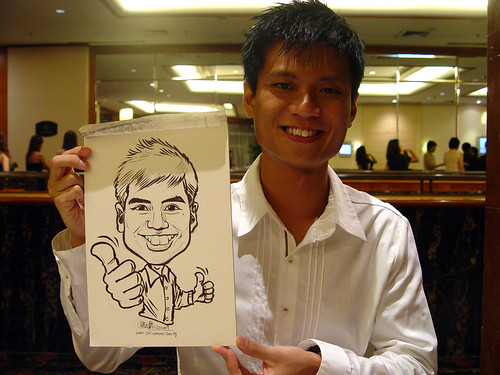 Caricature live sketching for wedding dinner 221109 - 16