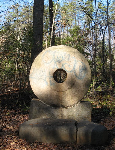 Millstone along the trail