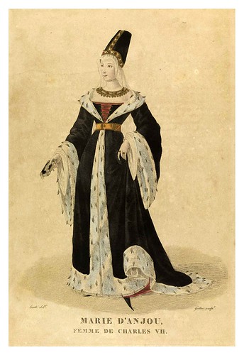 004-Marie D'Anjou esposa de Carlos VII-Galerie Française de femmes célèbres 1827- Louis Marie Lanté
