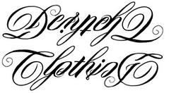 "Dernehl Clothing" Ambigram Sketch