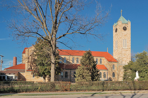 Saint Mary Roman Catholic Church, in Trenton, Illinois, USA - exterior