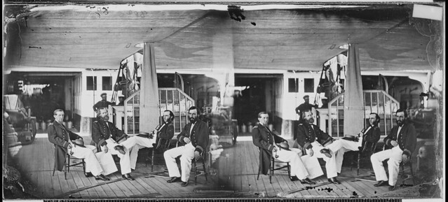 Officers of gunboat quotAgawamquot by The US National Archives