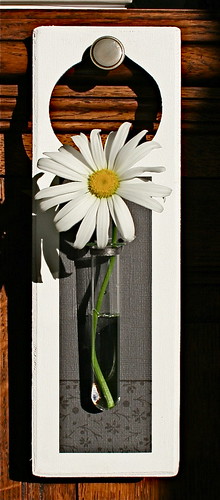 doorhanger with flower/een deurhanger/vaasje