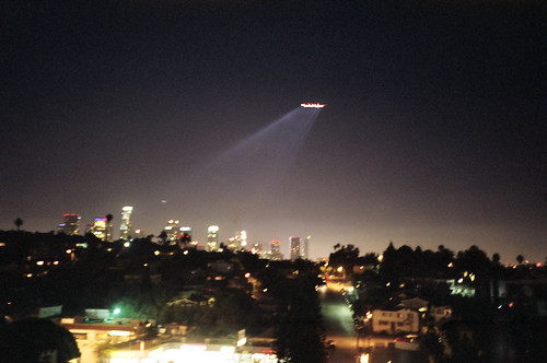 alien space craft over LA