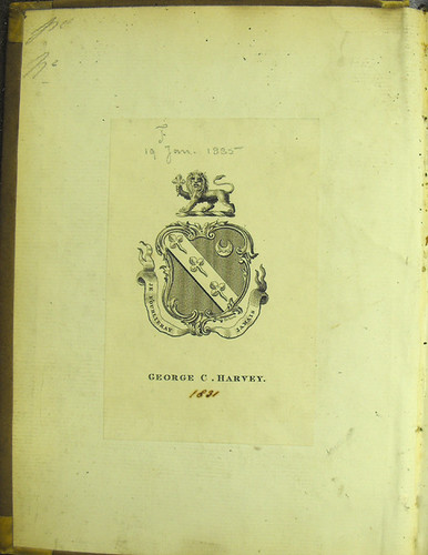 Bookplate in Lilio, Zacharia: Orbis breviarium