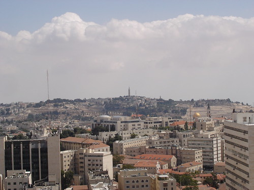 Jerusalem with clouds above