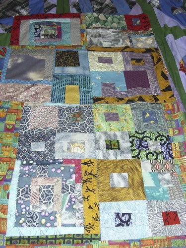 working on a quilt