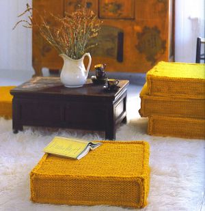 gusseted floor cushions