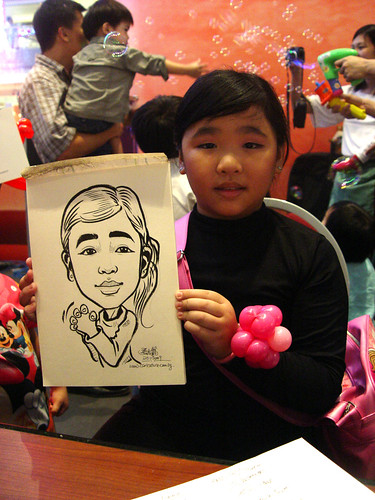 Caricature live sketching for Marina Square X'mas Tenants Gathering 2009 - 22