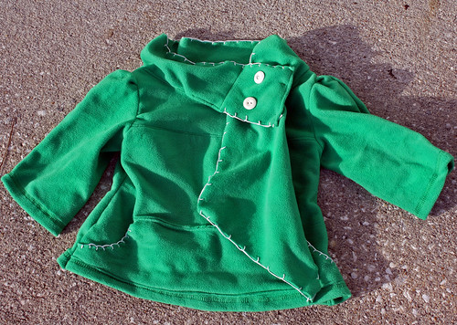 Green Fleece top for my daughter