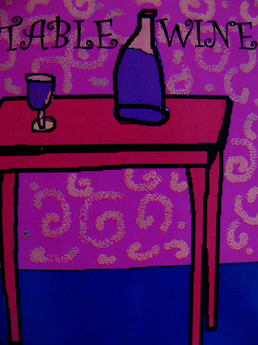 red table wine, by nAncY