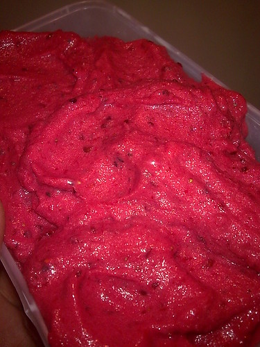 Summer Berry Sorbet with Cracked Black Pepper